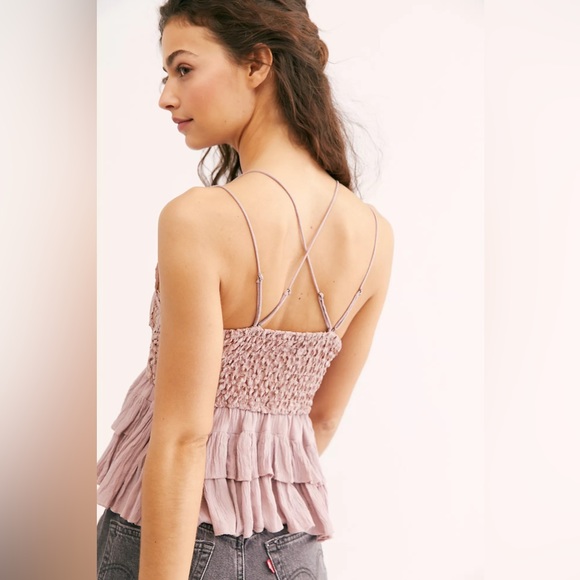 NWT Free People Adella Cami in Dusty Mauve - Picture 6 of 12